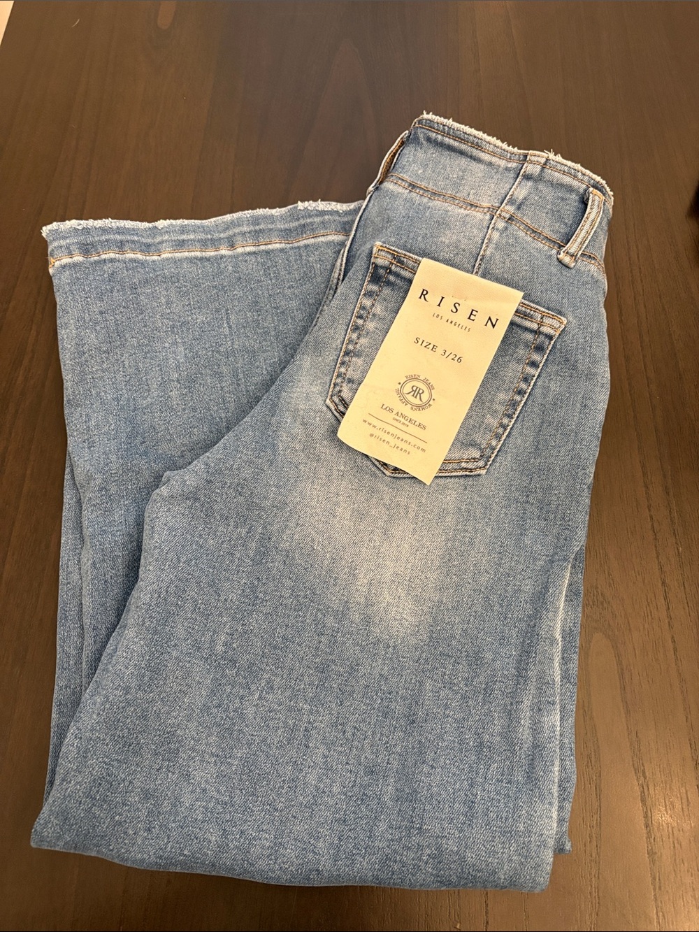 RISEN Light Blue Cropped Women's Jeans